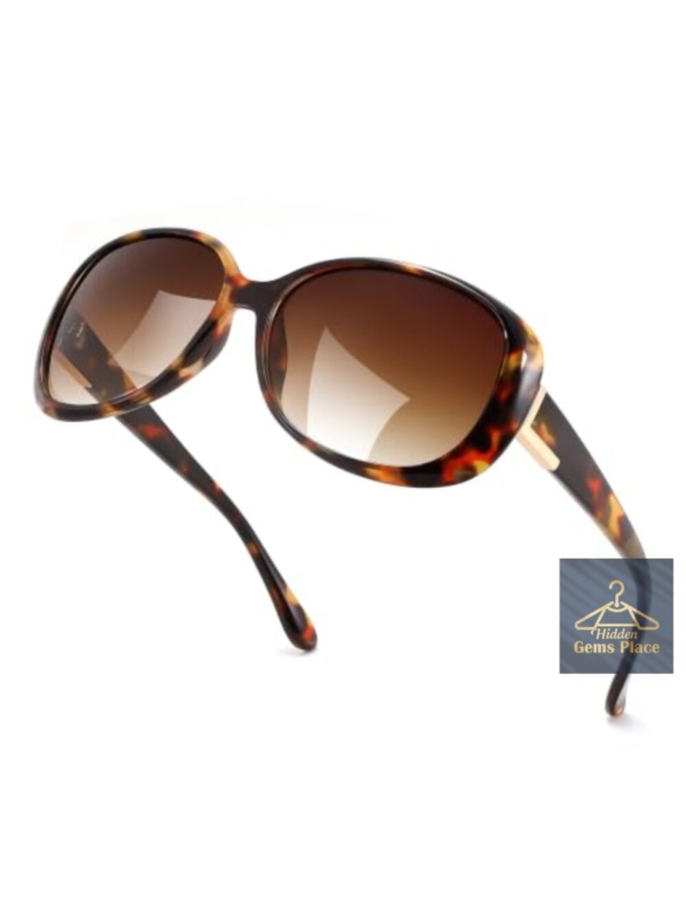 Vintage Wrap Around Sunglasses Oversized Square UV400 Women